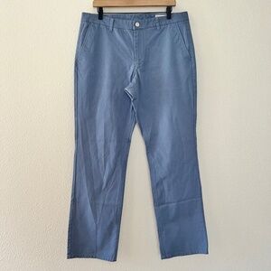 Men's Bonobos Blue Washed Chino Straight Fit Pants size 35X32